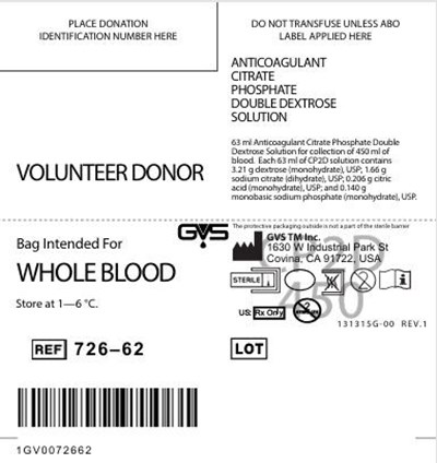 Bag Label Whole Blood (Bag Label Whole Blood)